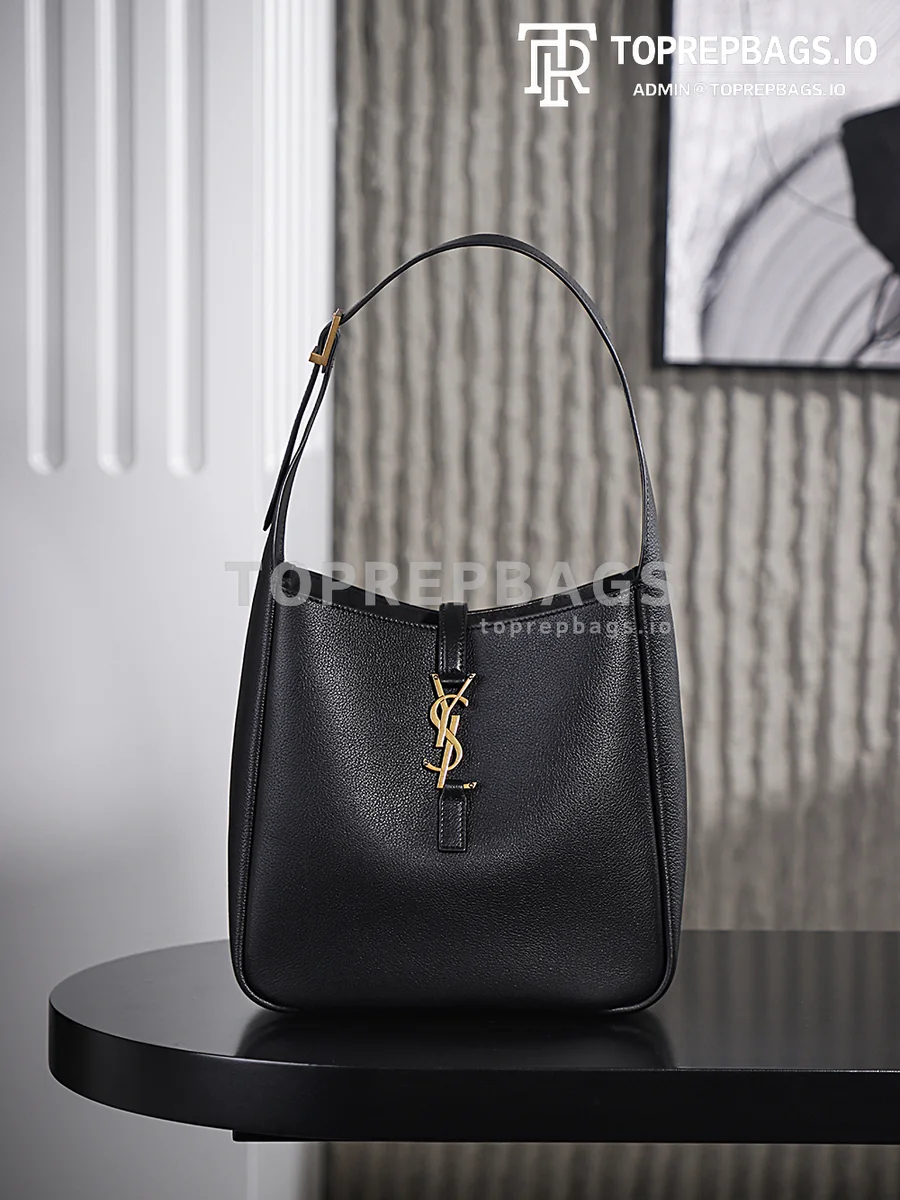i1758103319577_2499_0_0 YSL Le 5 A 7 Hobo in Black