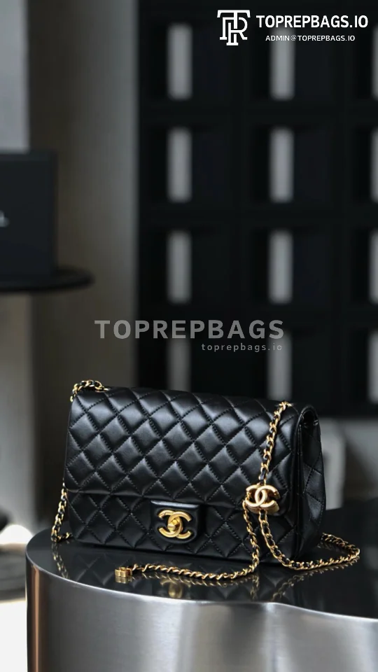 i1759213171110_256_0_0 Chanel Classic Flap in Black