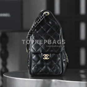 Chanel 25 Bag Bucket in Black