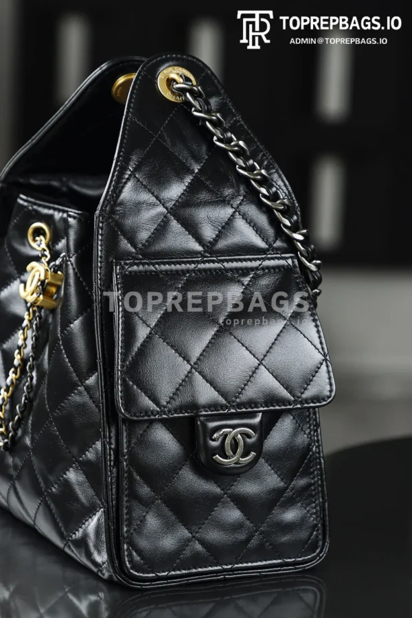 i1760590355579_8816_0_4 Chanel 25 Bag Bucket in Black