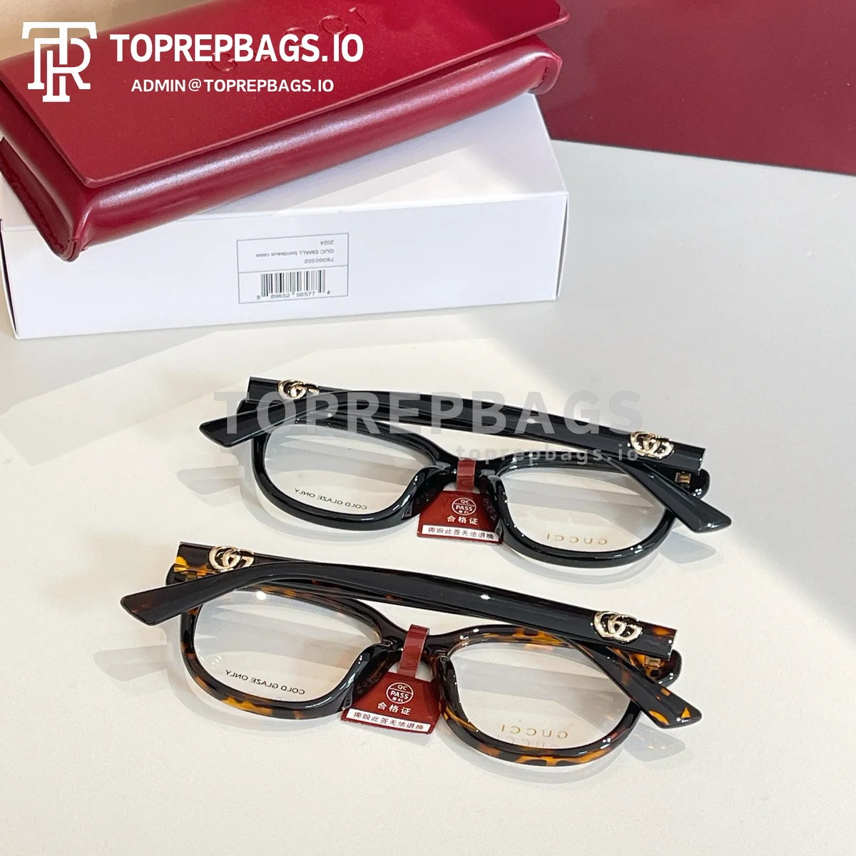 i1762058445226_2860_0_8 Gucci GG1833OK Optical Frames in Tortoiseshell
