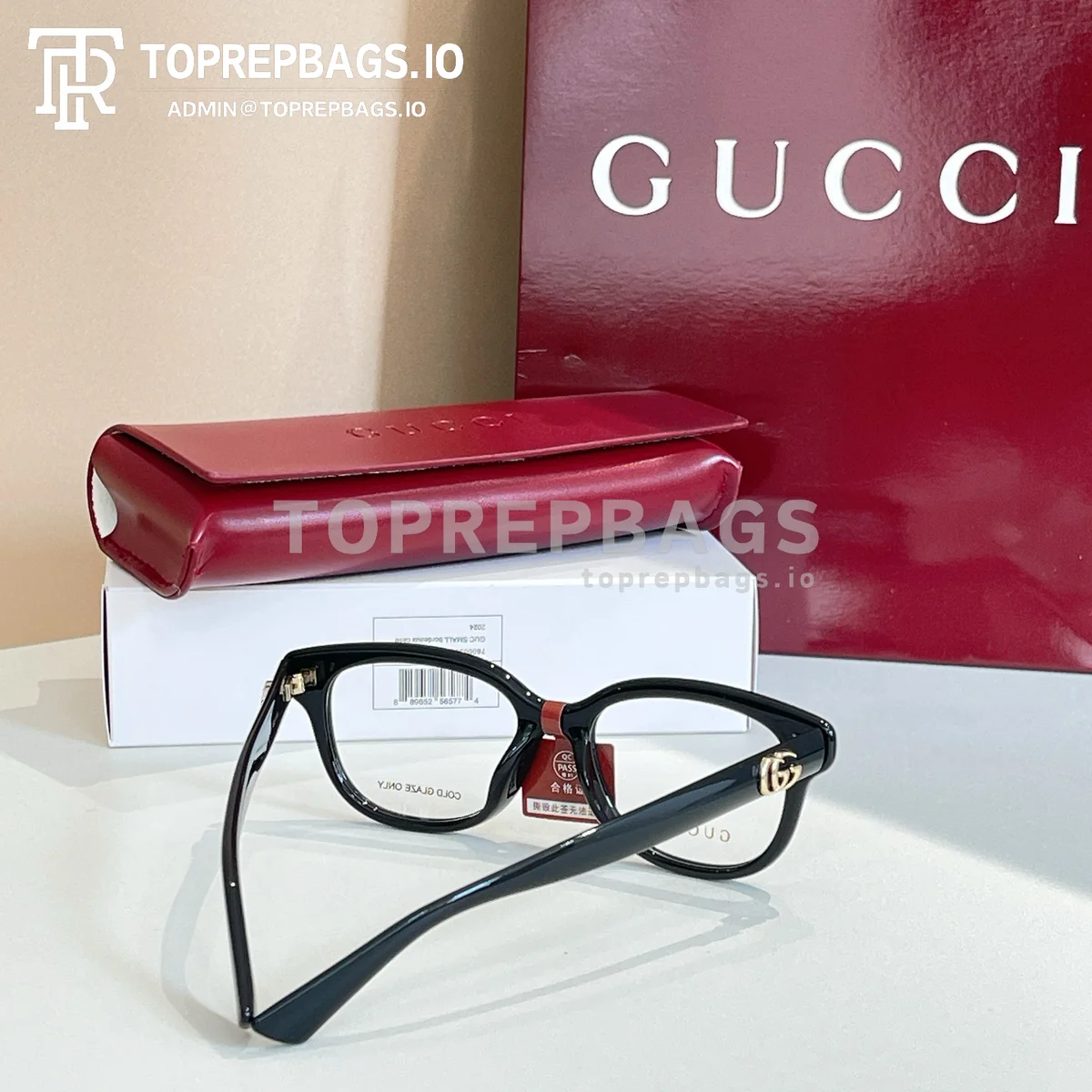 i1762058445237_3837_0_3 Gucci GG1833OK Optical Frames in Tortoiseshell