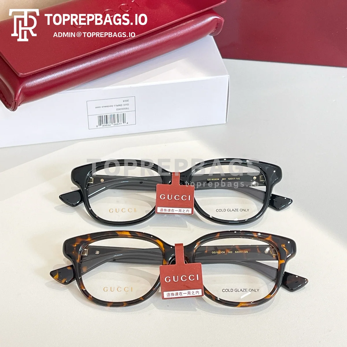i1762058447195_1310_0_7 Gucci GG1833OK Optical Frames in Tortoiseshell