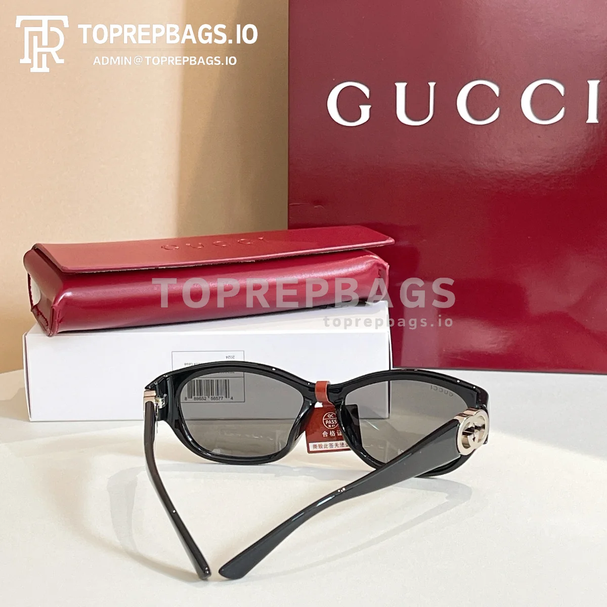 i1762063605578_1804_0_2 Gucci GG1826SK Sunglasses in Black
