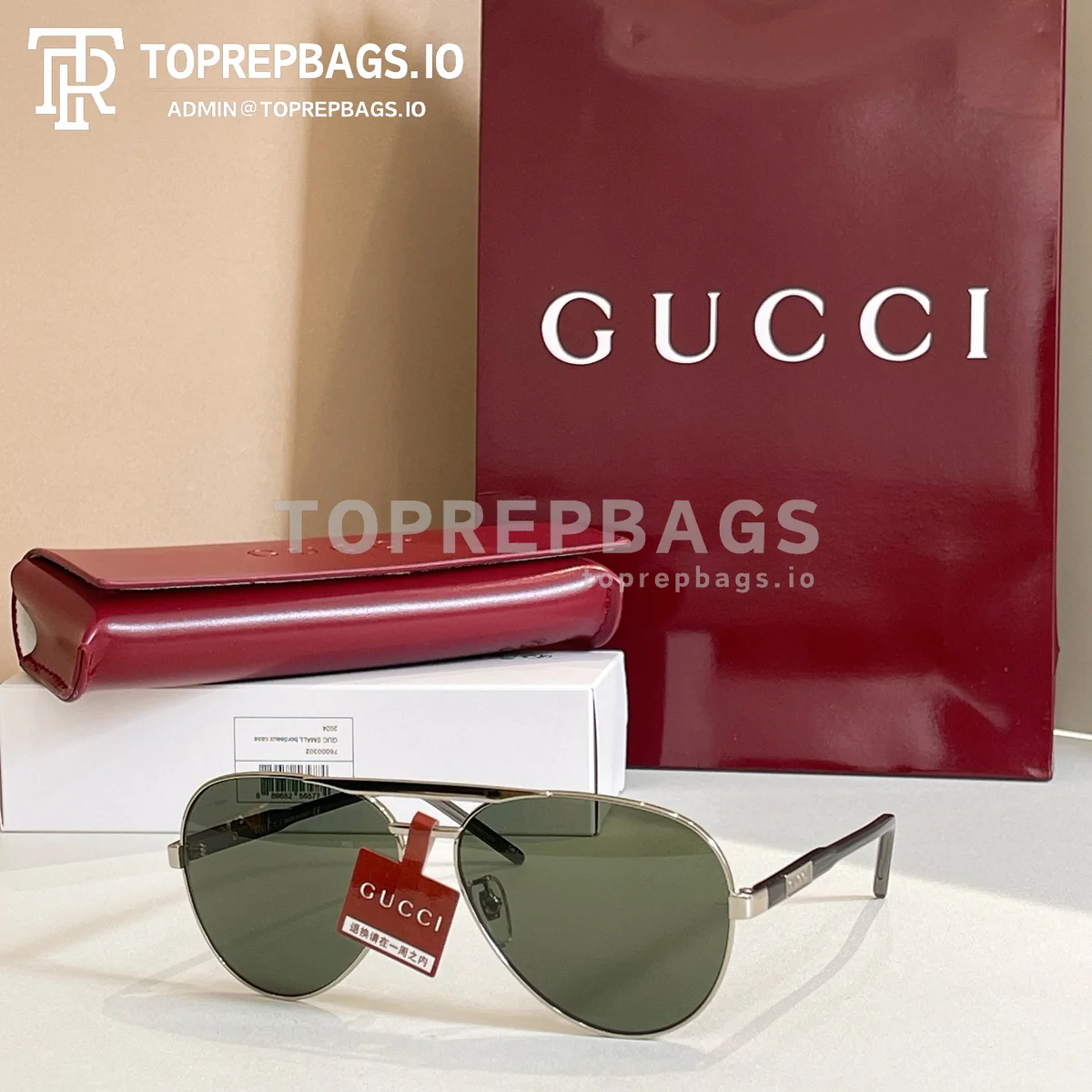 i1762063754953_5245_0_2 Gucci GG1163S Sunglasses in Green