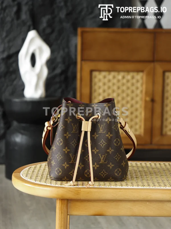i1762579301799_2147_0_0 Louis Vuitton NeoNoe BB Bucket in Brown