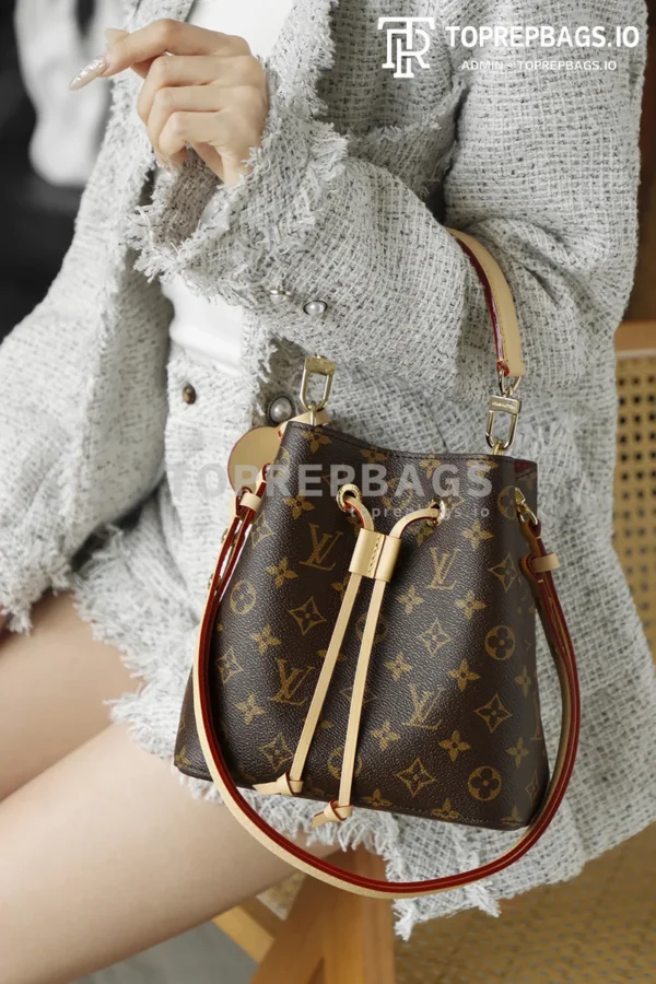 i1762579459201_3675_0_6 Louis Vuitton NeoNoe BB Bucket in Brown
