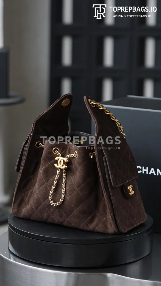 i1763114894060_6267_0_0 Chanel 25 Bag Small Hobo in Brown