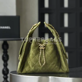i1763115077871_8563_0_0 Chanel 25 Bag Hobo in Green