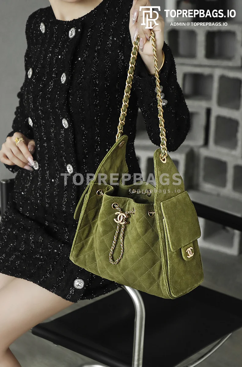 i1763115150433_5123_0_0 Chanel 25 Bag Hobo in Green