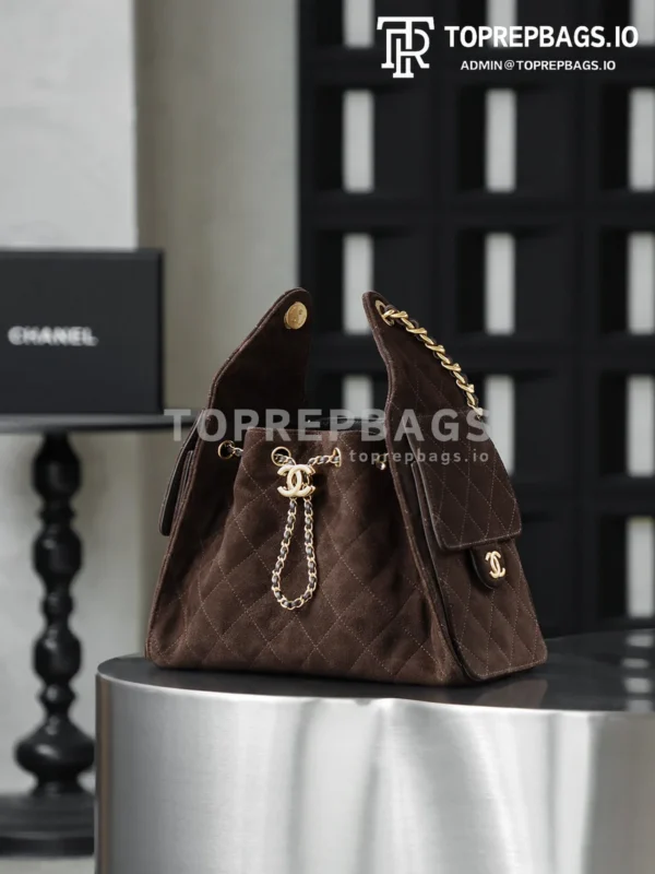 i1763365654798_1412_0_4 Chanel 25 Bag Small Hobo in Brown