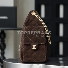 Chanel 25 Bag Small Hobo in Brown