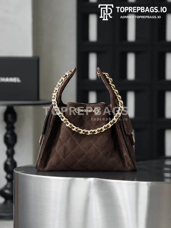 i1763365655551_7528_0_6 Chanel 25 Bag Small Hobo in Brown