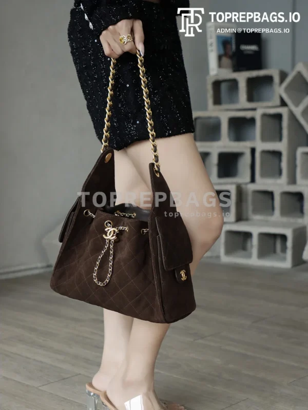 i1763365816447_8272_0_8 Chanel 25 Bag Small Hobo in Brown
