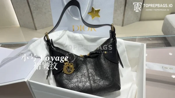 i1764319431175_6382_0_0 Dior Voyage Small Hobo in Black