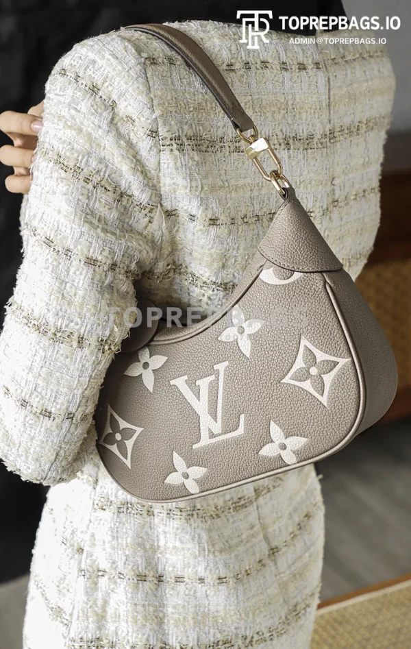 i1764665854596_1757_0_4 Louis Vuitton Bagatelle Hobo in Grey