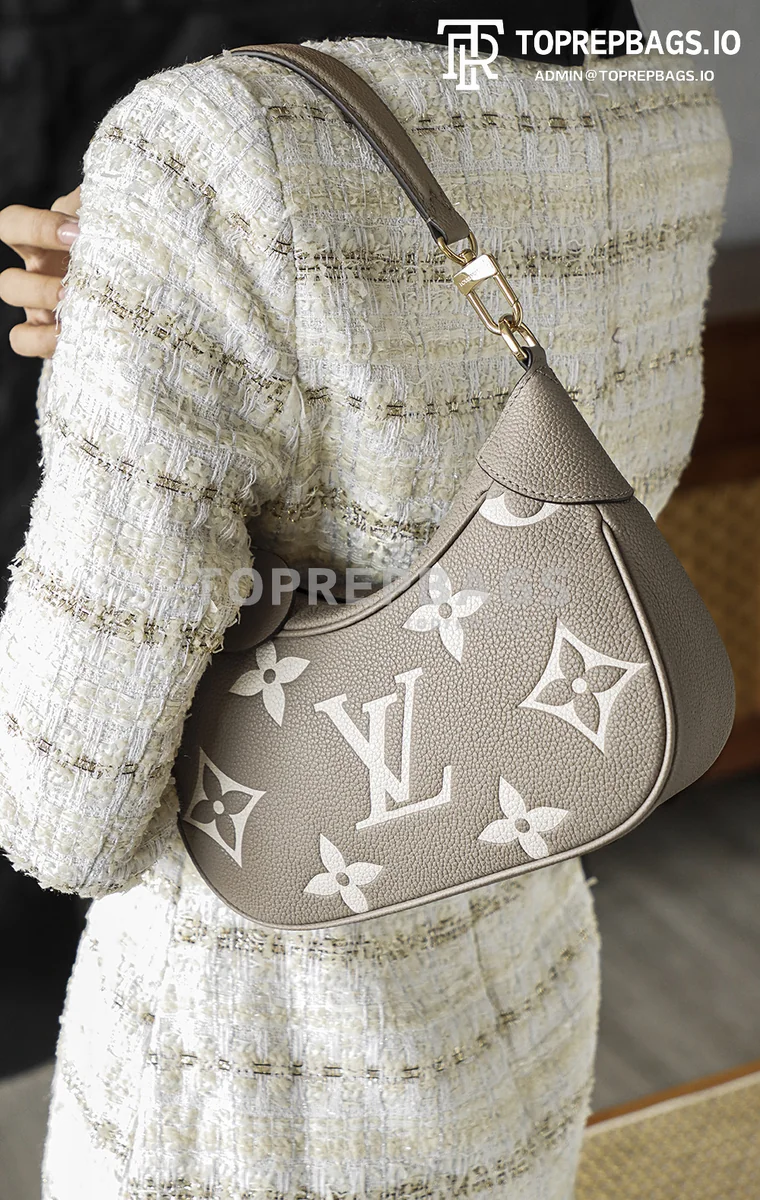 i1764665854596_1757_0_4 Louis Vuitton Bagatelle Hobo in Grey