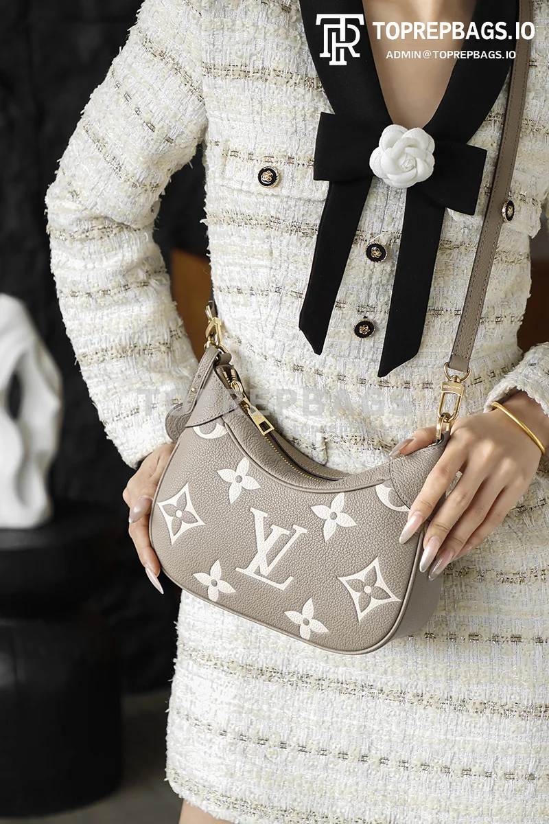 i1764665856046_398_0_6 Louis Vuitton Bagatelle Hobo in Grey