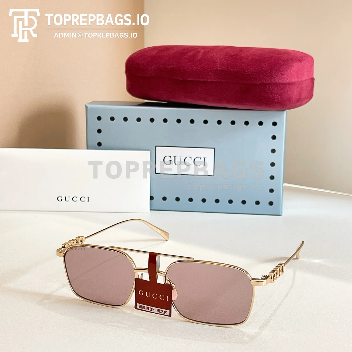 i1765001961721_5158_0_1 Gucci GG1804S Sunglasses in Green
