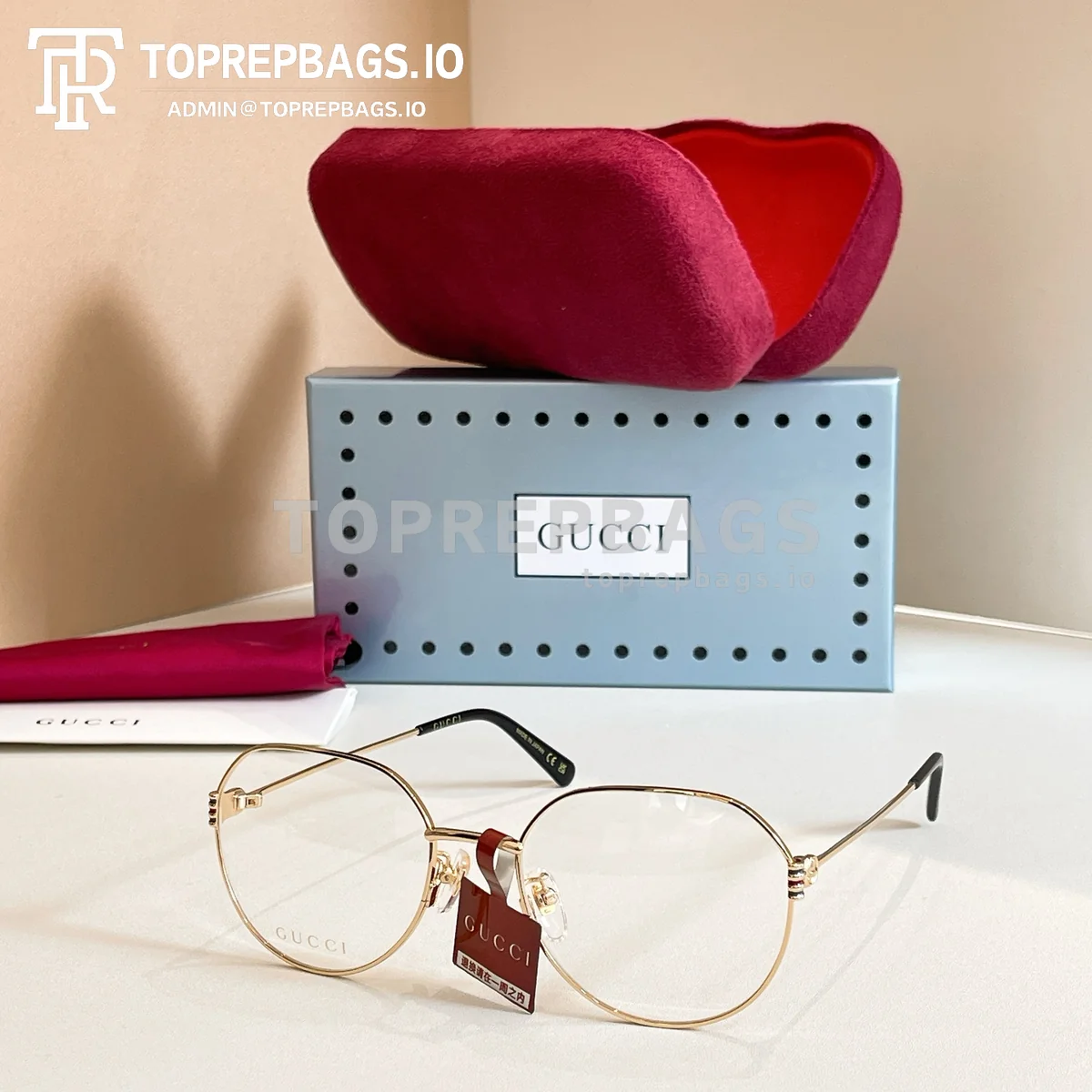 i1765002114578_4136_0_2 Gucci GG1675OK Optical Frames in Gold