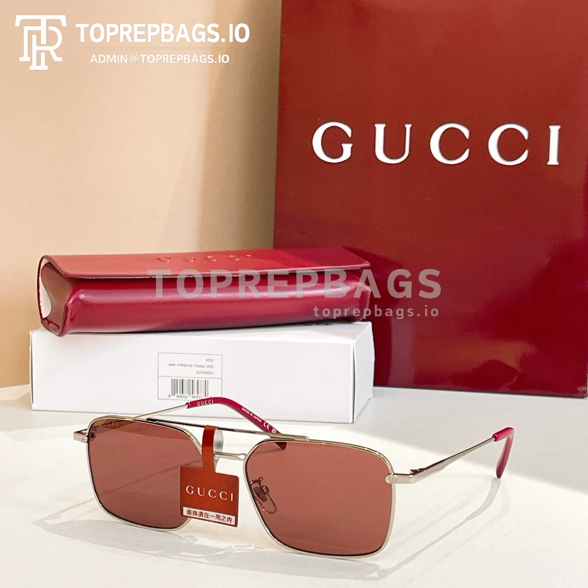 i1765351273809_9085_0_4 Gucci GG1957SA Sunglasses in Green