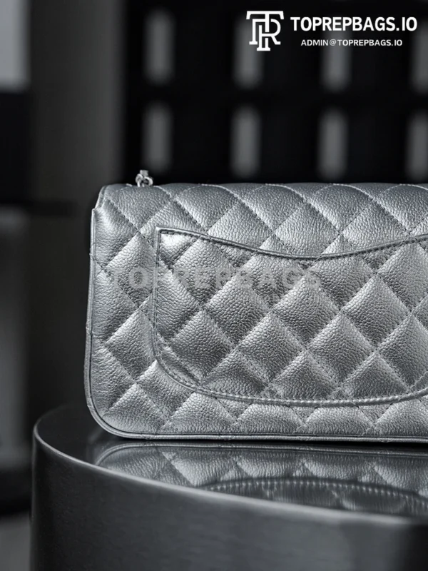 i1765859448414_4661_0_8 Chanel Classic Flap Rectangular Mini Lambskin Leather Silver-tone Hardware Shoulder Bag detailed product image
