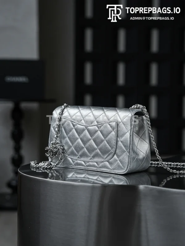 i1765859448523_3977_0_5 Chanel Classic Flap Rectangular Mini Lambskin Leather Silver-tone Hardware Shoulder Bag detailed product image
