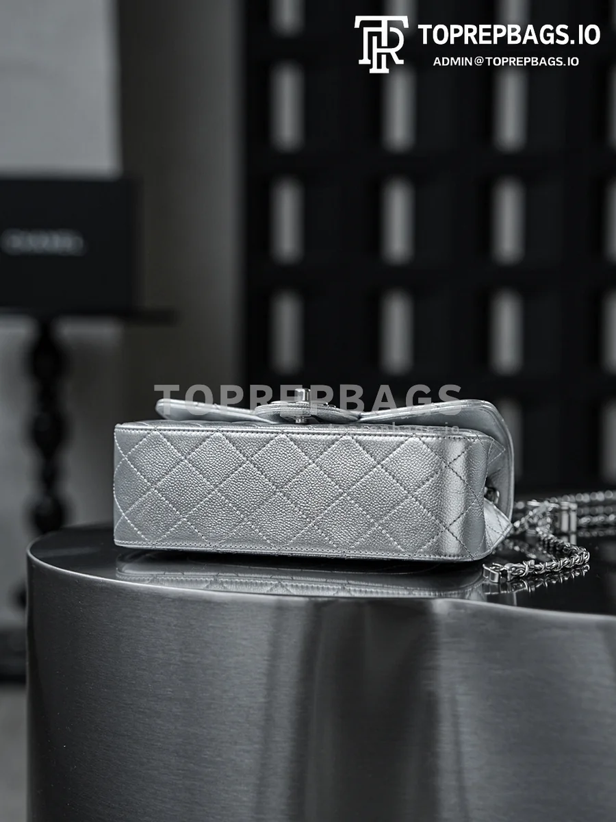 i1765859449229_1647_0_4 Chanel Classic Flap Rectangular Mini Lambskin Leather Silver-tone Hardware Shoulder Bag detailed product image
