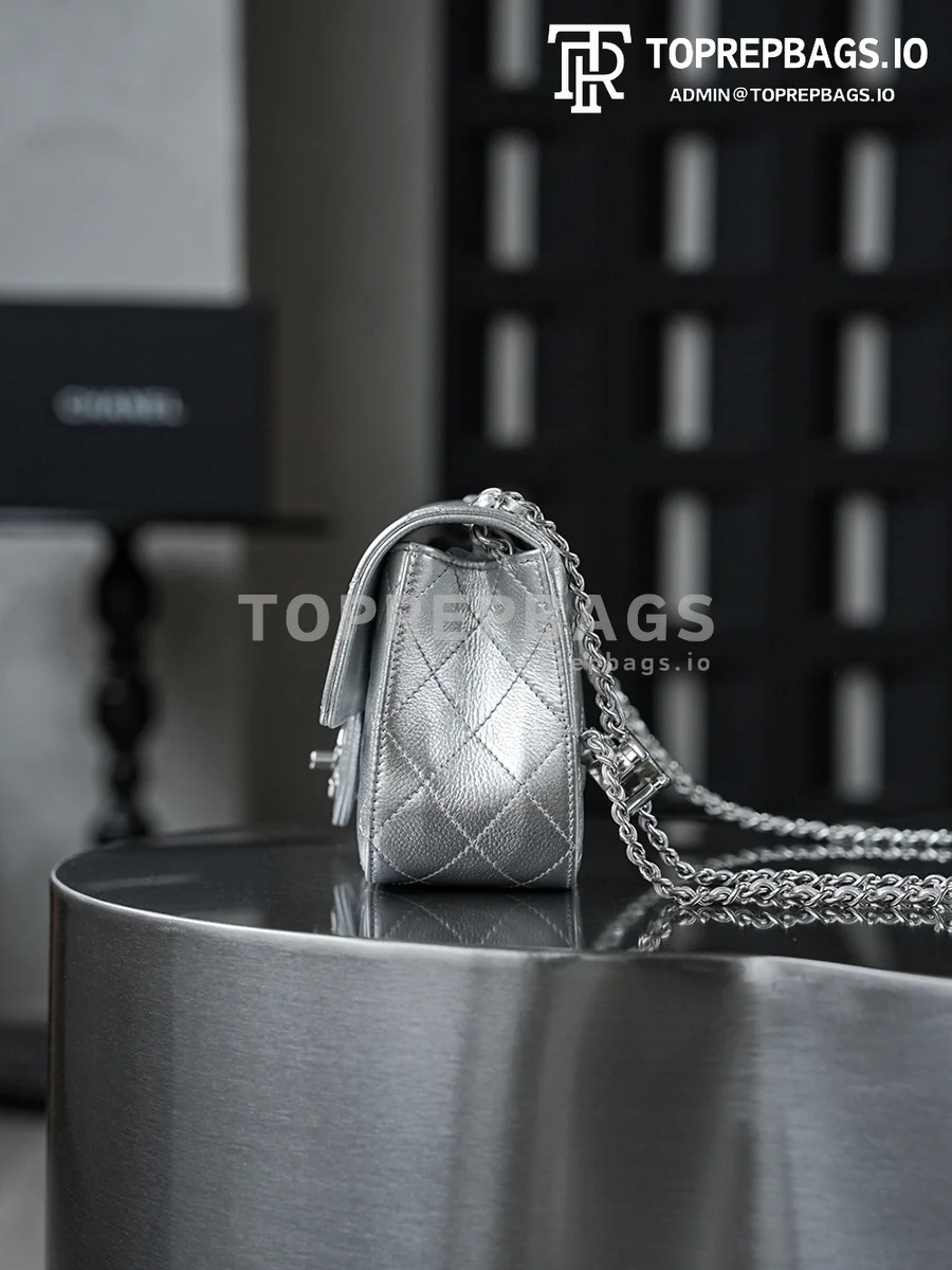i1765859449232_1020_0_2 Chanel Classic Flap Rectangular Mini Lambskin Leather Silver-tone Hardware Shoulder Bag detailed product image