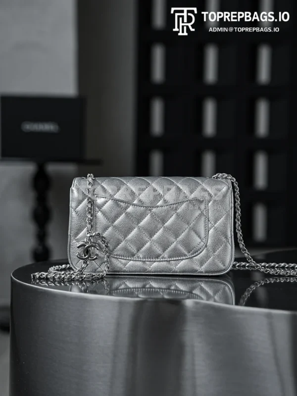 i1765859449649_6958_0_3 Chanel Classic Flap Rectangular Mini Lambskin Leather Silver-tone Hardware Shoulder Bag detailed product image