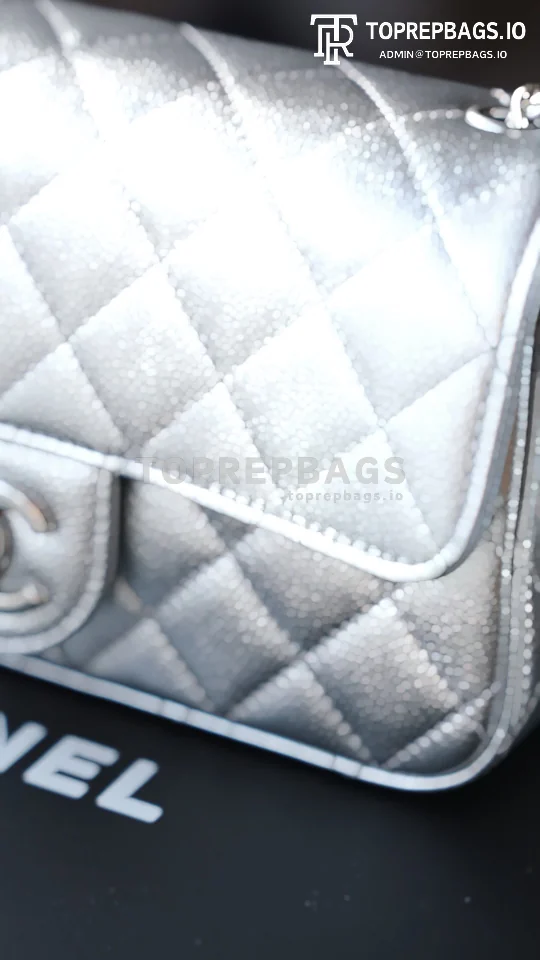 i1765859650446_4384_0_0 Chanel Classic Flap Rectangular Mini Lambskin Leather Silver-tone Hardware Shoulder Bag detailed product image