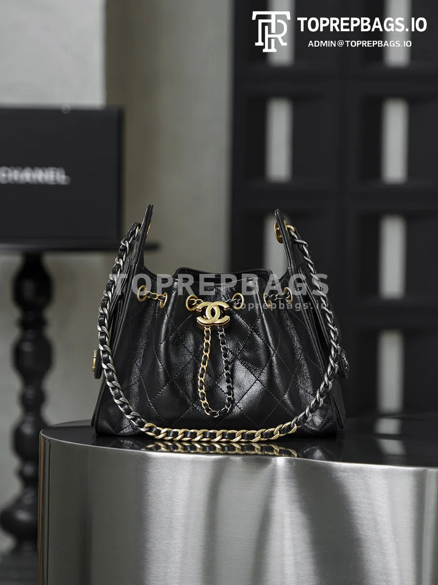 i1766407868478_6208_0_0 Chanel 25 Bag Mini in Black
