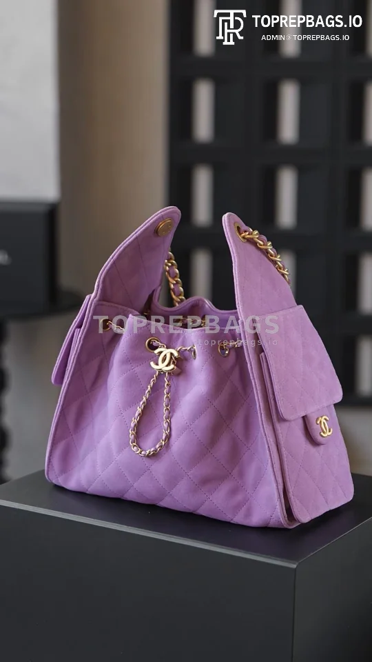 i1766744995289_2921_0_0 Chanel 25 Bag Small Hobo in Purple