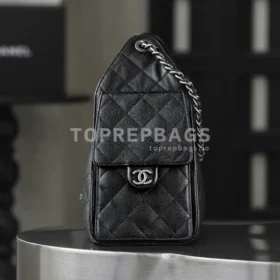 Chanel 25 Bag Small Hobo in Black