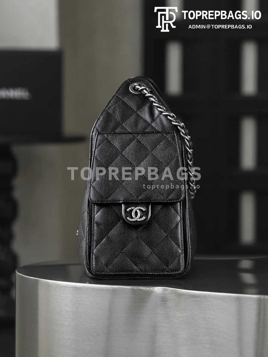 i1767603412556_3804_0_2 Chanel 25 Bag Small Hobo in Black