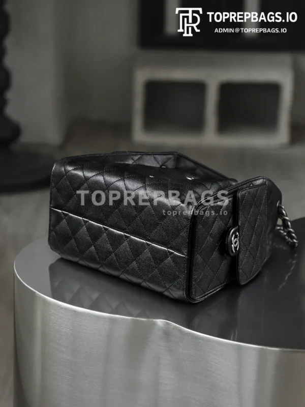 i1767603412565_3876_0_9 Chanel 25 Bag Small Hobo in Black