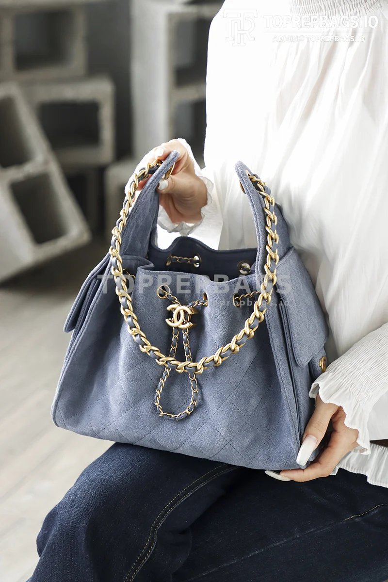 i1767953542752_7549_0_0 Chanel 25 Bag Small Hobo in Blue