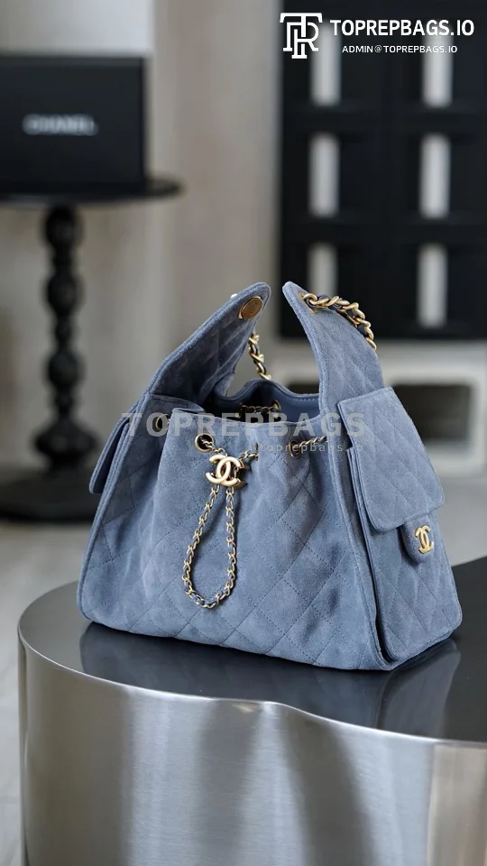 i1767953580324_3234_0_0 Chanel 25 Bag Small Hobo in Blue