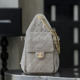 Chanel 25 Bag Hobo in Grey