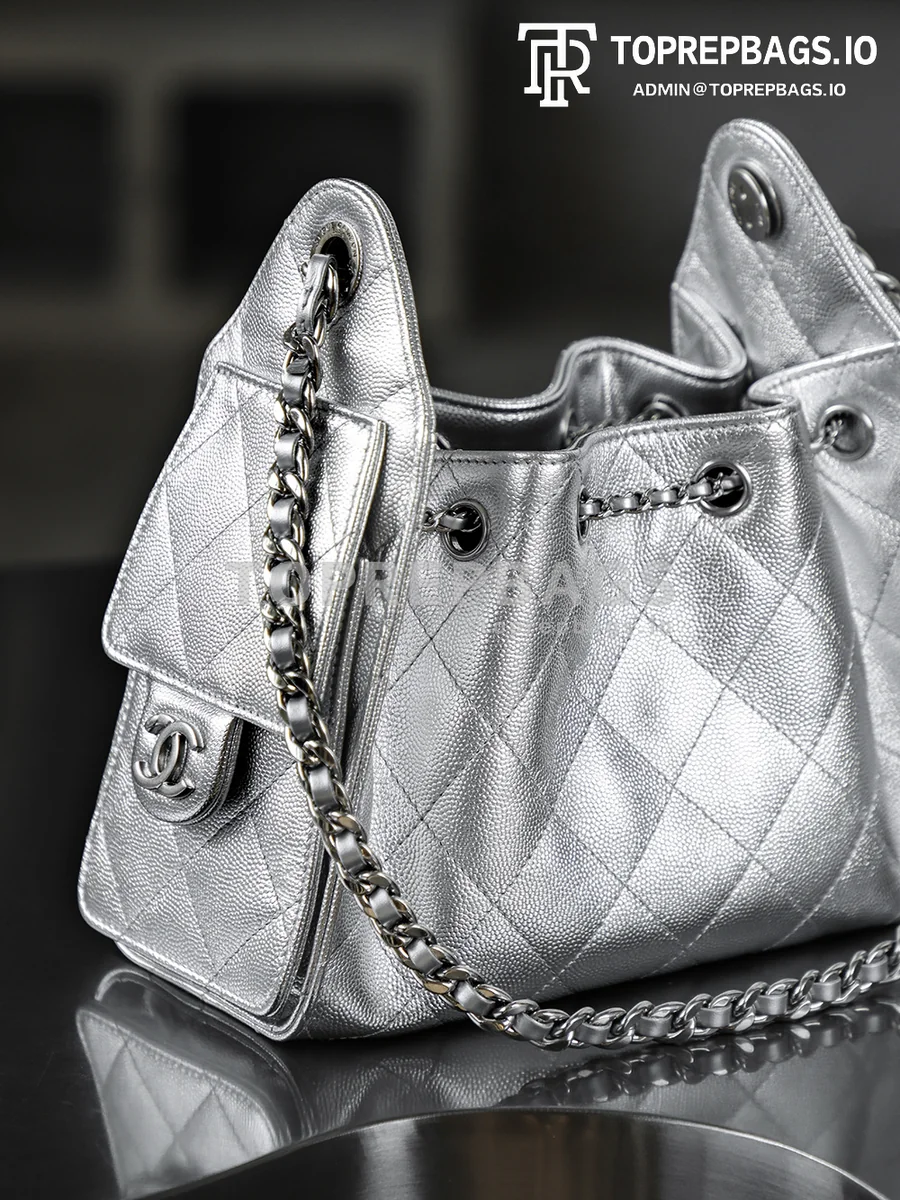 i1769168817702_9060_0_6 Chanel 25 Bag Mini Lambskin Leather Silver-tone Hardware detailed product image