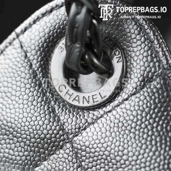 i1769168938460_8155_0_4 Chanel 25 Bag Mini Lambskin Leather Silver-tone Hardware detailed product image