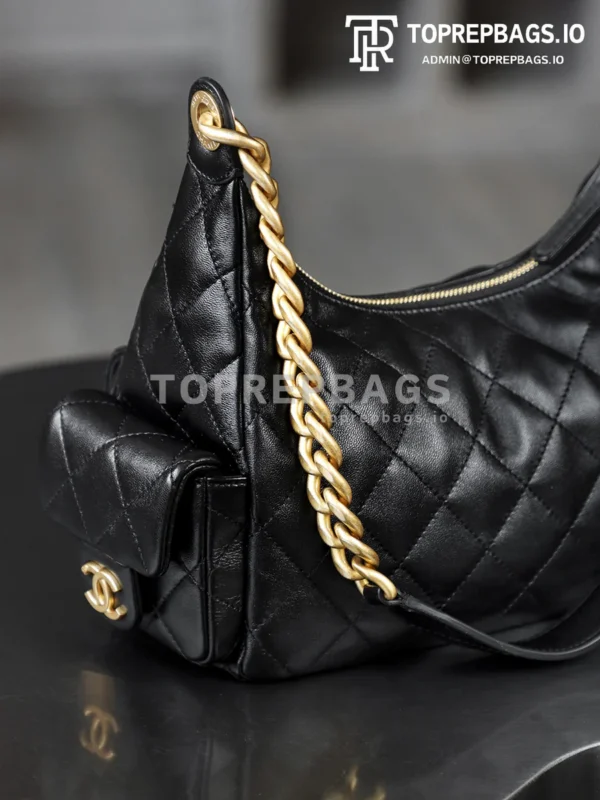 i1769754642085_7530_0_5 Chanel 25 Hobo Small in Black