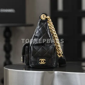 Chanel 25 Hobo Small in Black
