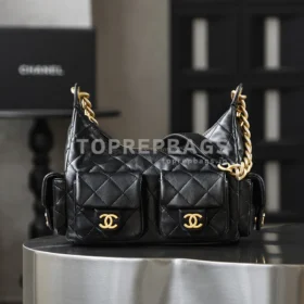 i1769754642928_2728_0_0 Chanel 25 Hobo Small in Black