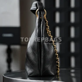 Chanel Maxi Hobo in Black