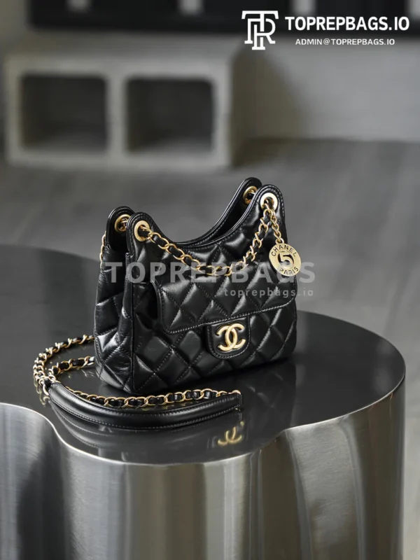 i1770544101902_9647_0_5 Chanel 25 Hobo Small in Black