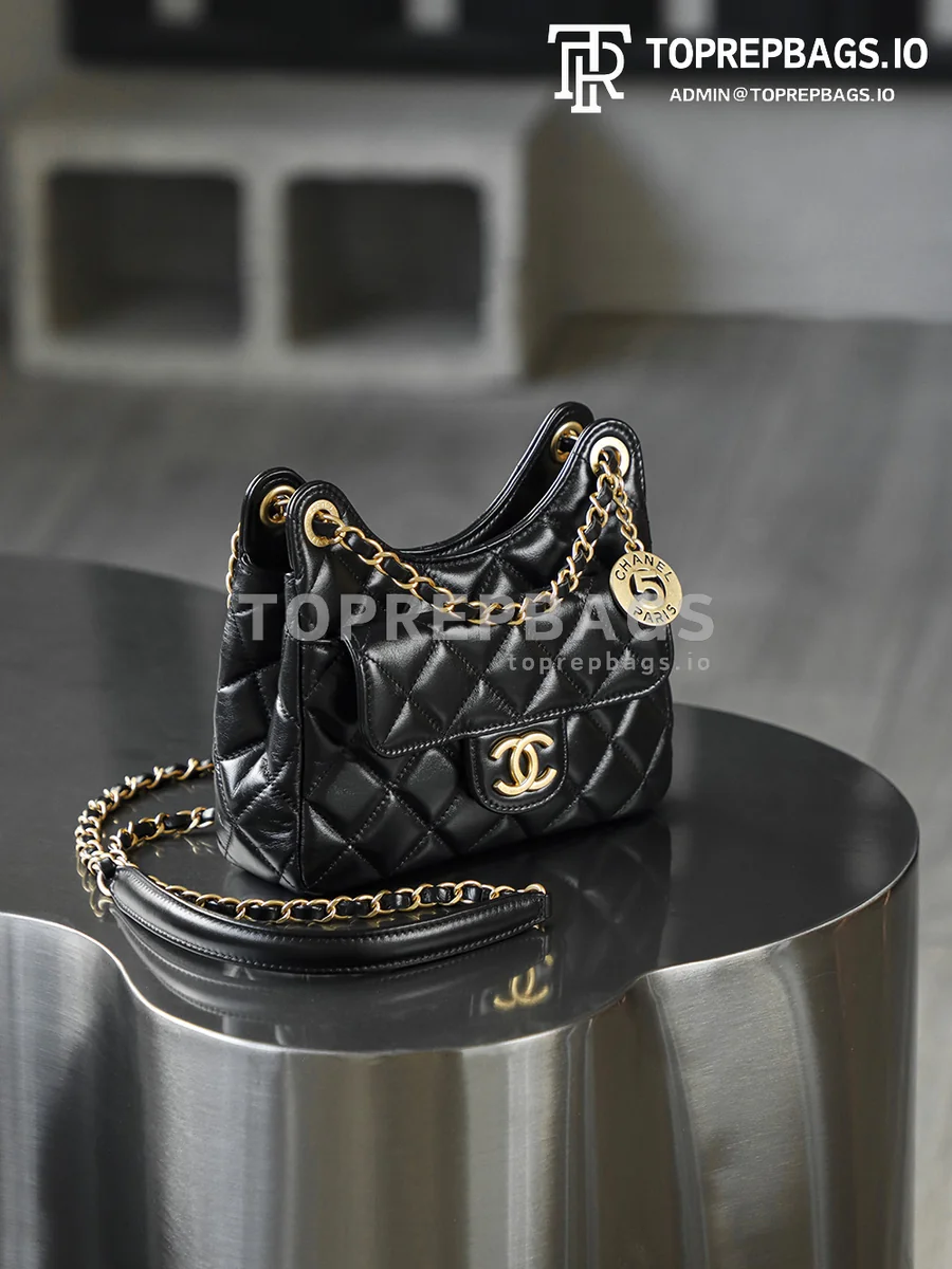 i1770544101902_9647_0_5 Chanel 25 Hobo Small in Black