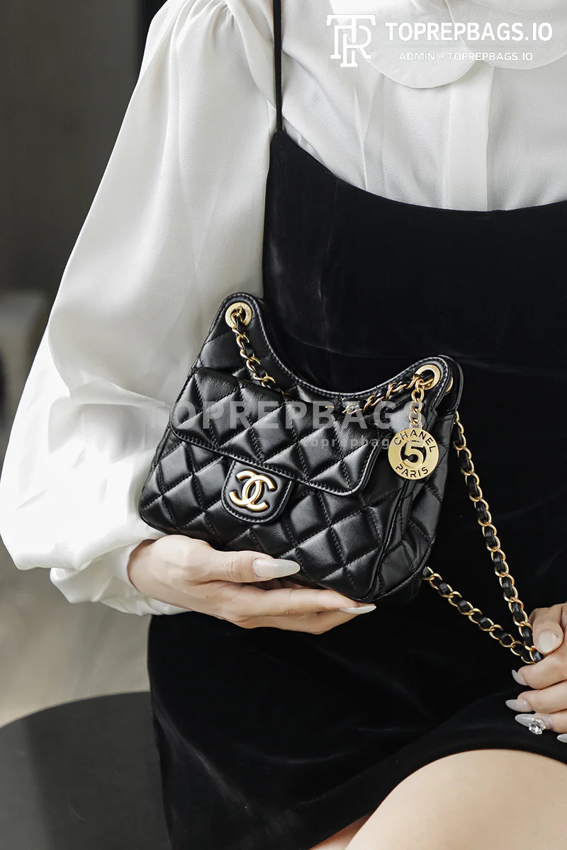 i1770551057680_3526_0_2 Chanel 25 Hobo Small in Black