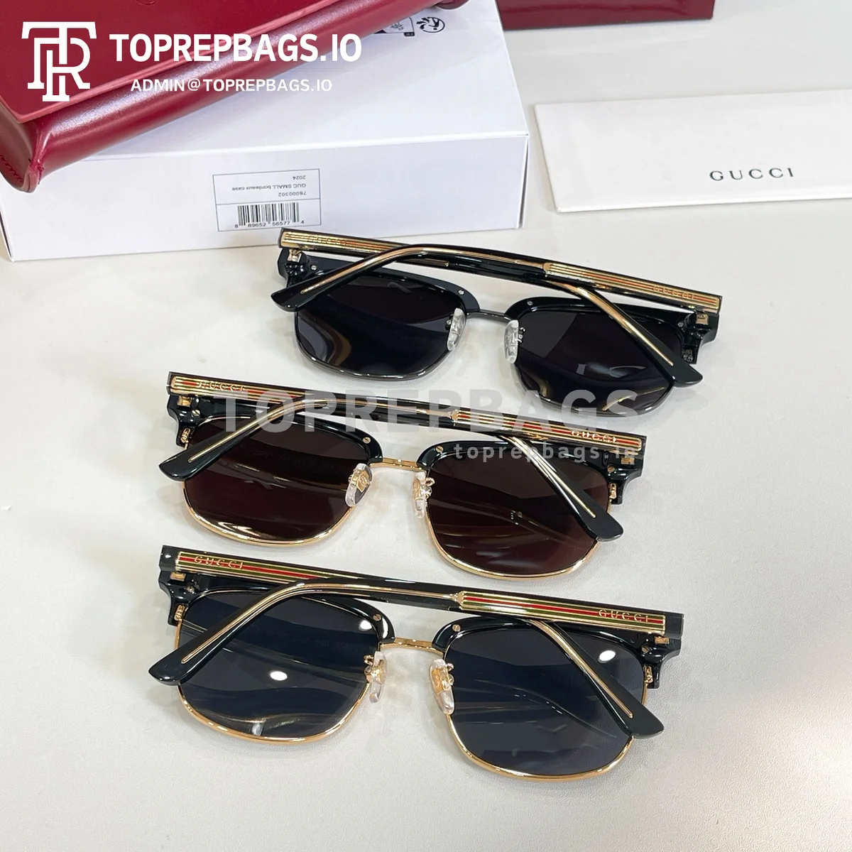 i1773639391491_7535_0_7 Gucci GG0382S Sunglasses in Black