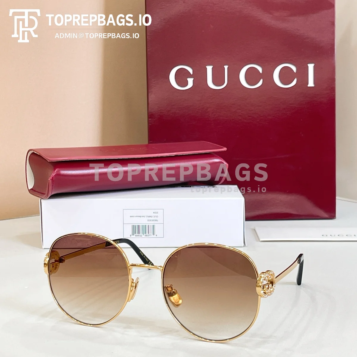 i1773643581934_4622_0_4 Gucci GG2047S Sunglasses in Brown